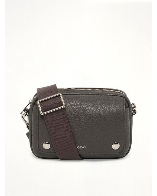 Loewe Gray Pebble Messenger Small for men