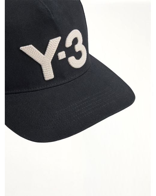 Y-3 Black Trucker Cap for men