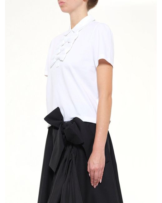 Noir Kei Ninomiya White Bowtie T-Shirt