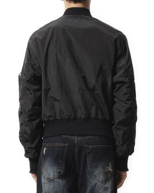 THUG CLUB Black Scarred Tango Charlie Bomber, 100% Polyester for men
