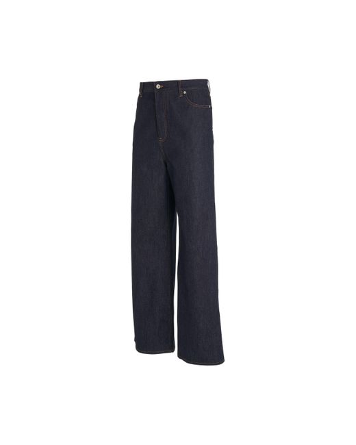 Loewe Blue High Waisted Jeans, , 100% Cotton for men