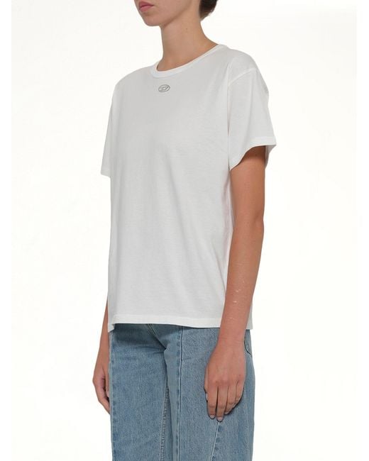 DIESEL White T-Normy-Od-S1 T-Shirt