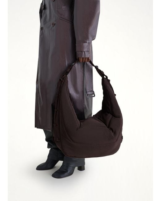 Lemaire Brown Large Soft Game Bag