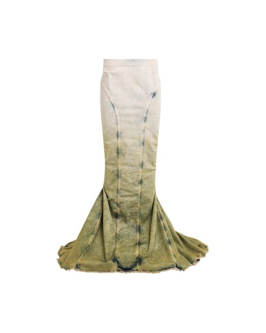 Rick Owens Green Moncler X Al Skirts, , 100% Cotton