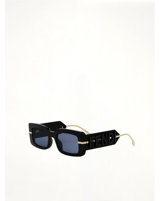 Fendi White Fe40133I 5101V Acetate Sunglasses