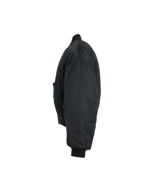 we11done Black 'Puff Bomber Jacket, , 100% Nylon, Size: Small for men