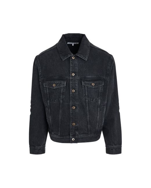 Loewe Black Anagram Jacket, Denim, 100% Cotton for men