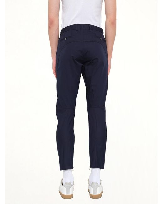 Lanvin Blue Biker Pants for men
