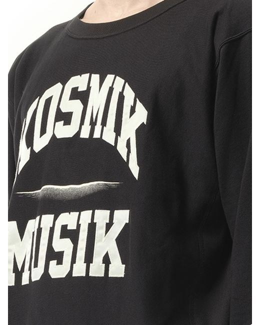 Undercover Black Kosmik Musik Sweatshirt for men