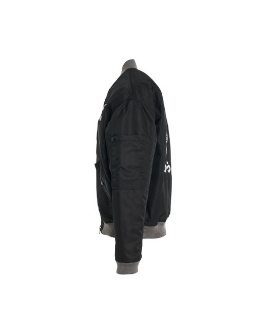 KENZO Black Lucky Tiger Bomber Jacket, Long Sleeves, , 100% Polyamide, Size: Medium for men