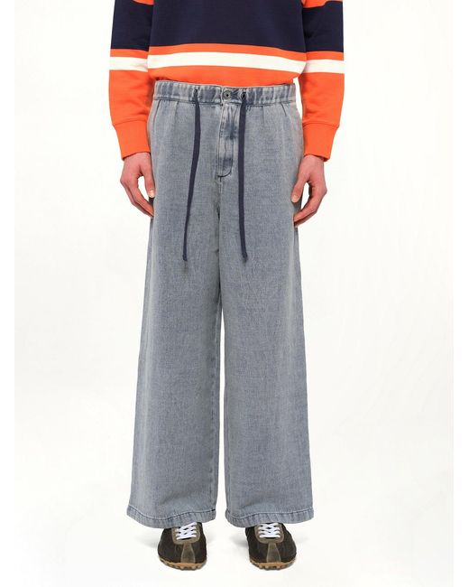 Loewe Gray Drawstring Trouser Af for men