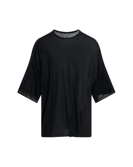Rick Owens Black Tommy T-Shirt, Long Sleeves, , 100% Cotton for men