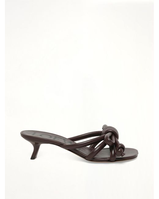 Loewe Brown Flamenco Knot Sandal 45H