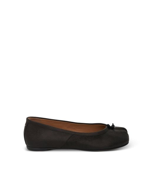 Maison Margiela Leather Tabi Ballerinas in Black Womens Shoes Flats and flat shoes Ballet flats and ballerina shoes 