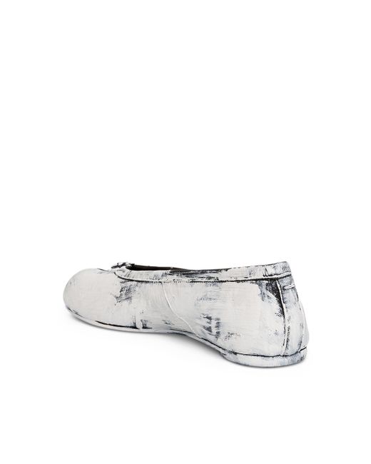 Maison Margiela White New Tabi Ballerina Shoes, /, 100% Calf Leather