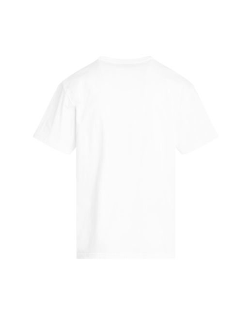 Alexander McQueen Dragonfly Skull Print T-shirt In White/black for men