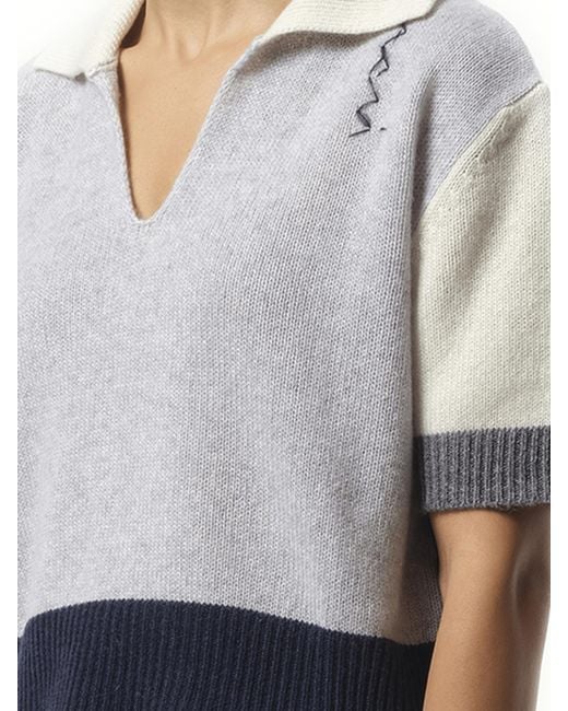 Marni Gray V Neck Boxy Sweater