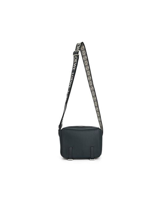 Loewe Black Military Messenger Xs Bag, Deep, 100% Supple Smooth Calf for men