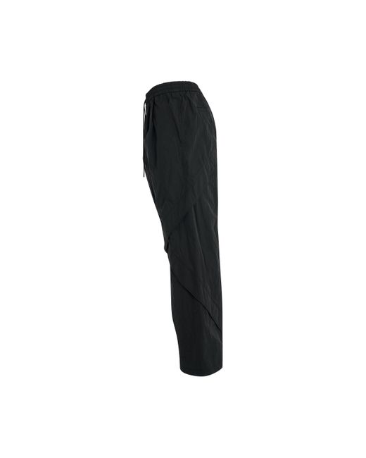 Juun.J Black Nylon Piped Pants, , 100% Nylon for men