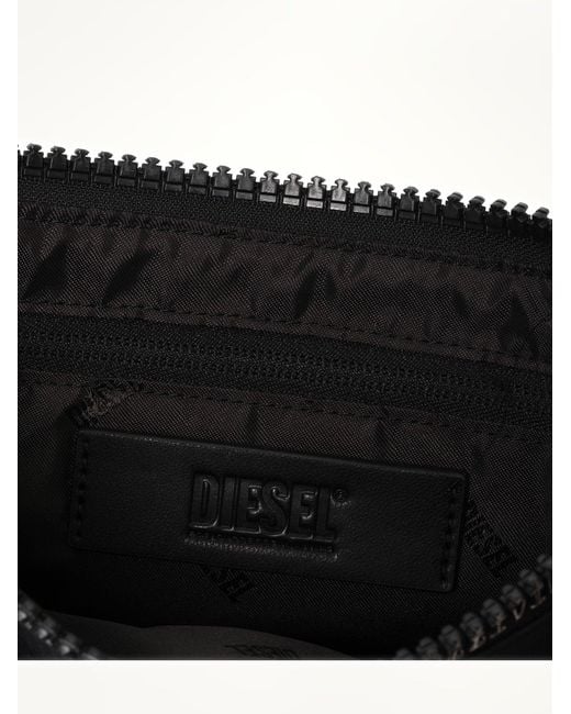 DIESEL Black Zip-D Shoulder Bag for men