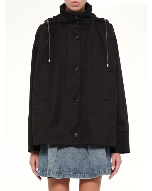 Loewe Black Hooded Jacket