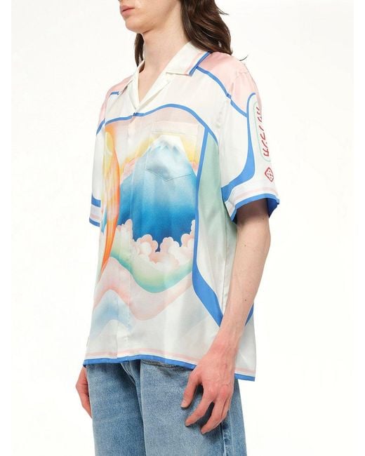 Casablanca Blue Fuji Dream Shirt for men