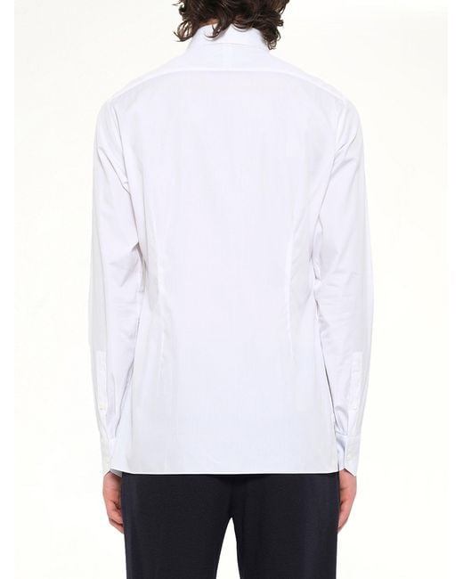 Lanvin White Patch Medal 1 Shirt for men
