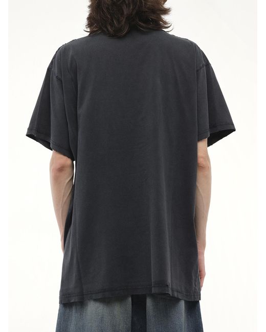 Balenciaga Black T-Shirt With Logo for men