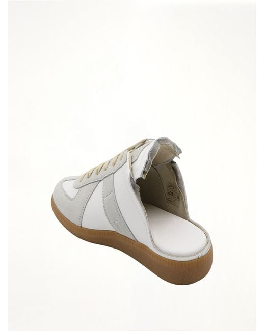 Maison Margiela White Replica Open Back Sneakers