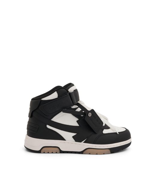 Off-White c/o Virgil Abloh Black Out Of Office Leather Mid-top Trainers for men