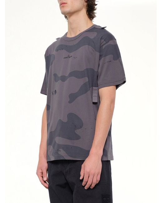 Stone Island Gray 2100016 Ss T-Shirt for men