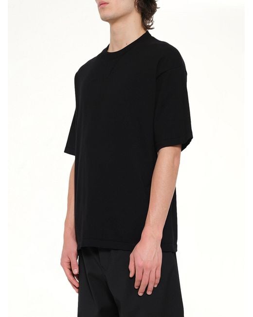 Loewe Black Twisted Rib Top for men