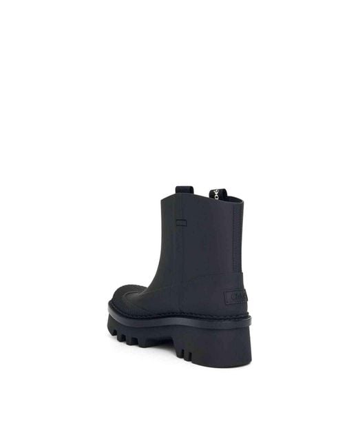 Chloé Black Raina Rain Boot