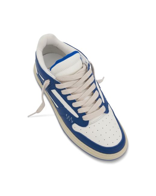 Represent Blue Reptor Low Sneakers, /Flat, 100% Leather for men