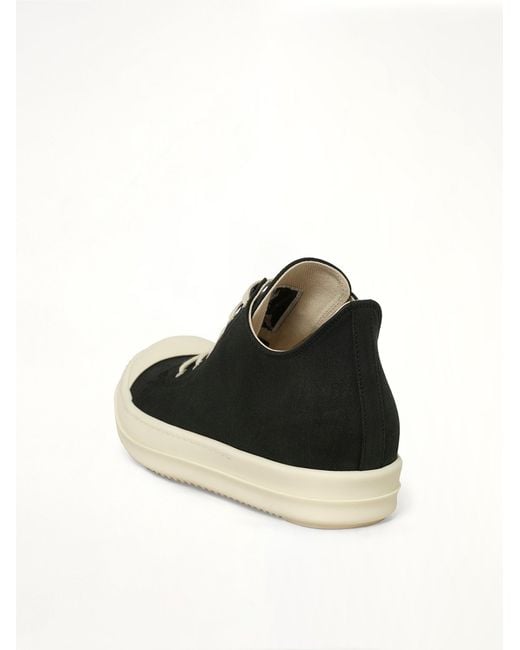 Rick Owens Black Low Sneaks for men