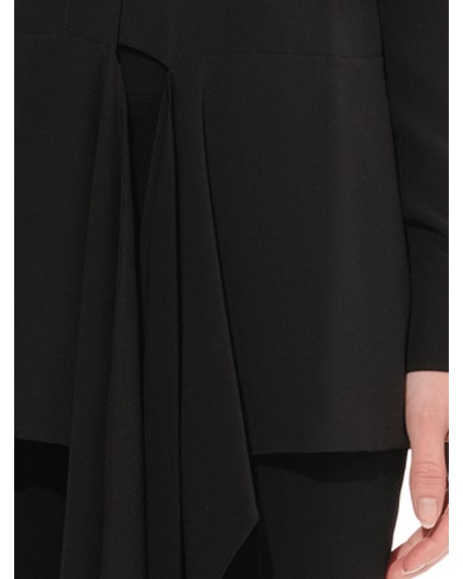 Givenchy Black Long Sleeve Blouse