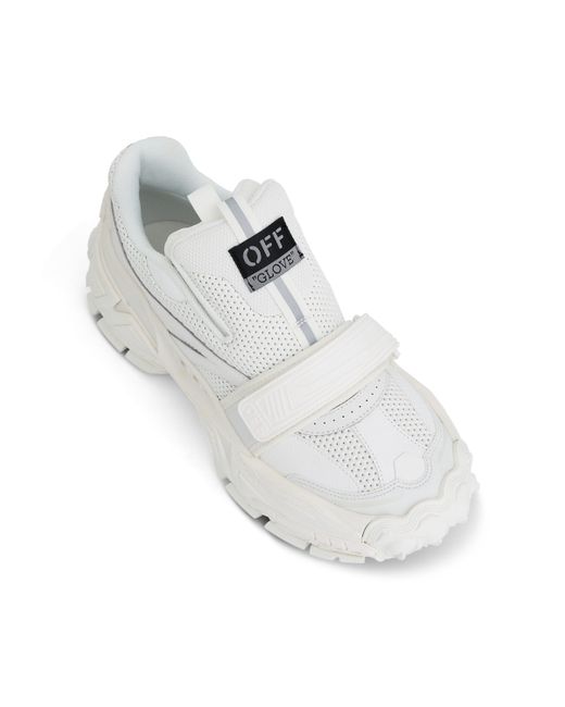 Off-White c/o Virgil Abloh White Off- Glove Slip On Sneakers, 100% Rubber for men