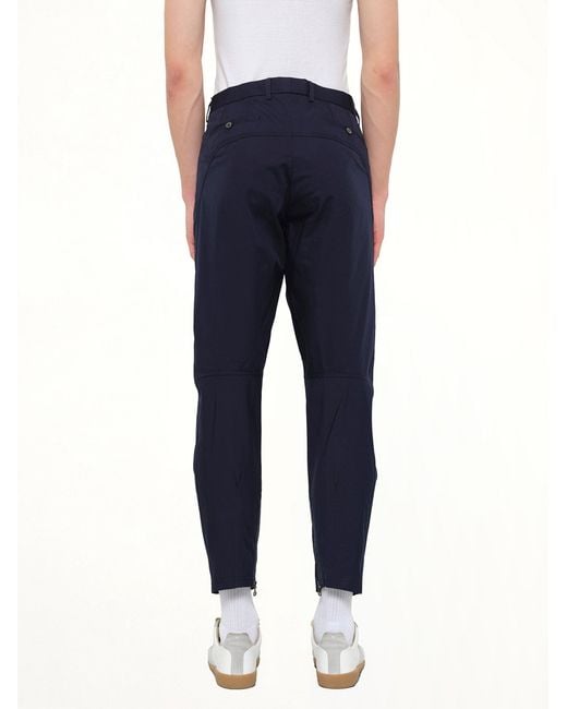 Lanvin Blue Cut Biker Pants for men