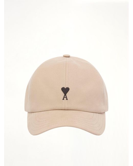 AMI Natural Ami De Coeur Embroidery Cap for men