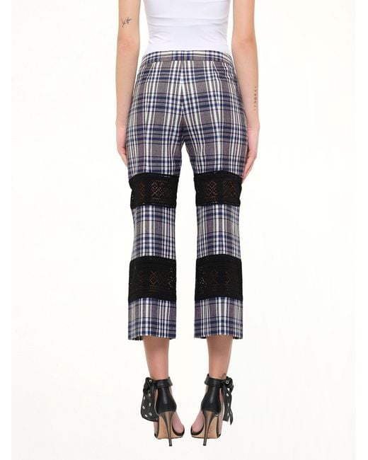 McQueen Blue Macramé Kicks Pants