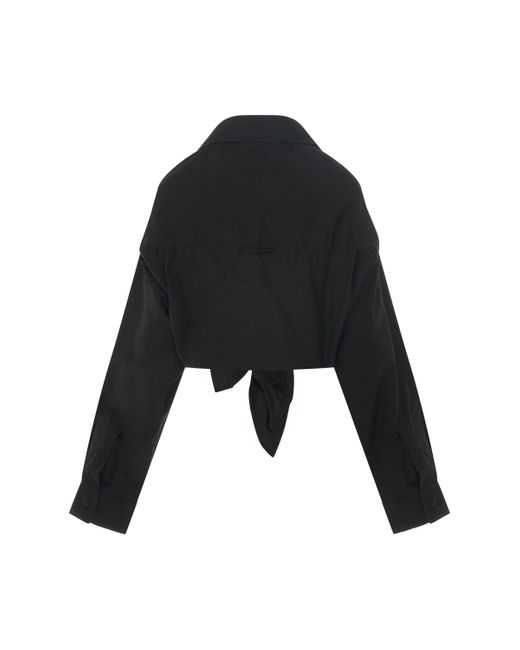 Balenciaga Black Lifted Collar Shirt, Long Sleeves, , 100% Cotton