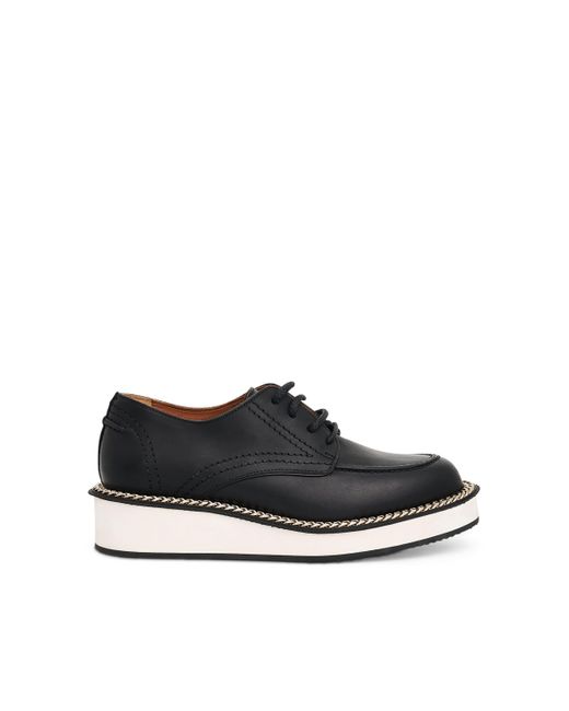 Givenchy Black Chain Derby Shoes, , 100% Rubber for men