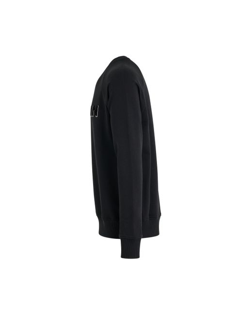 Balmain Black Flock & Foil Sweatshirt, /, 100% Cotton, Size: Large for men