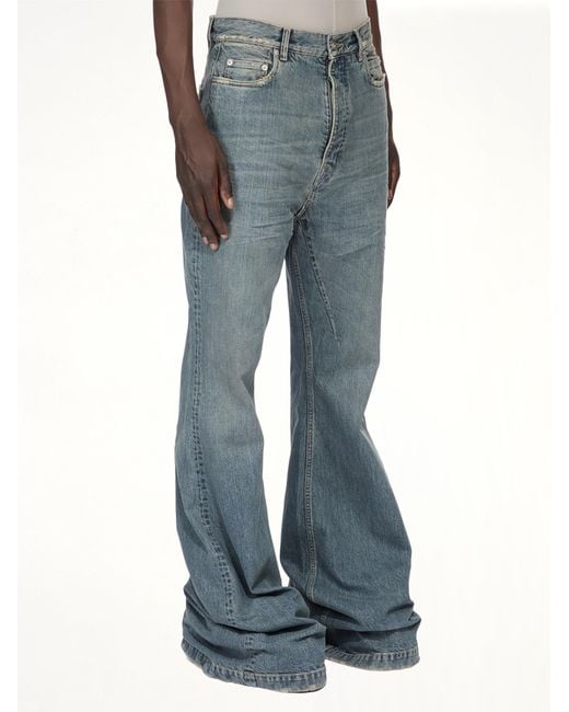 Rick Owens Blue Bolan Bootcut Jeans for men