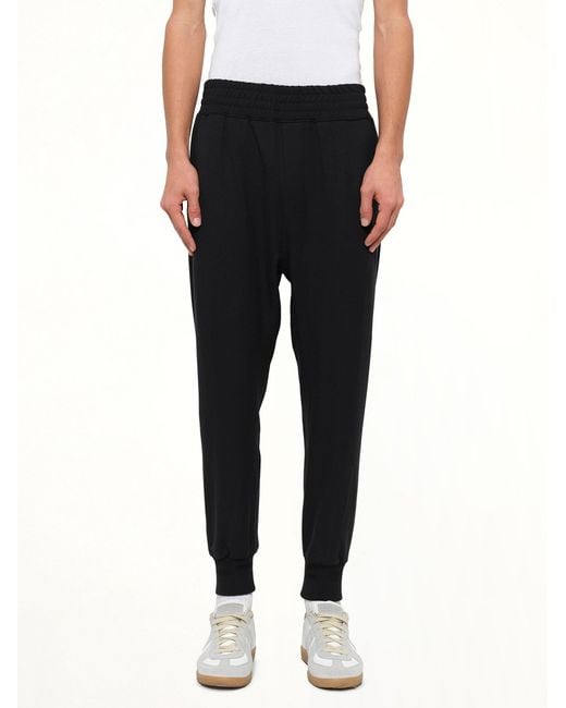 Wooyoungmi Black Woven Pants for men