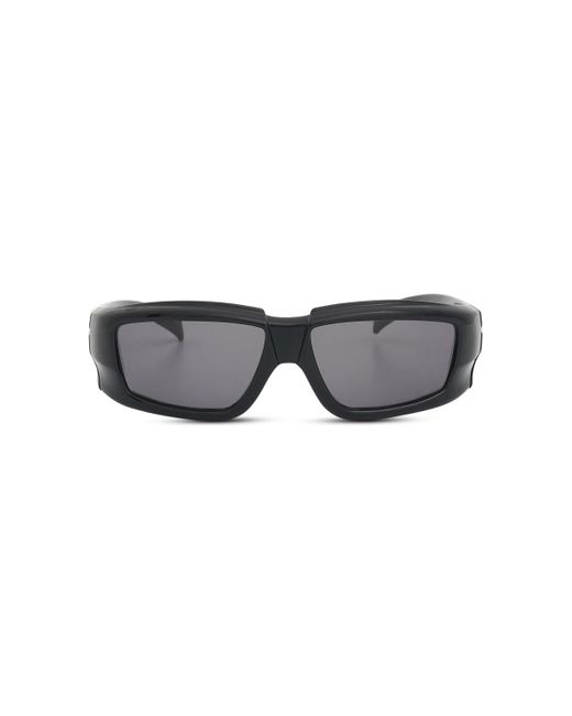 Rick Owens Gray Double Frame Sunglasses, , 100% Nylon