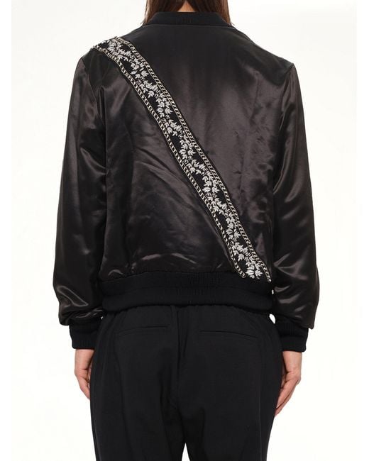 Amiri Gray Guitar Strap Bomber Jacket for men