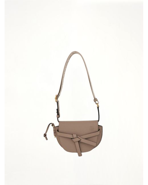 Loewe Brown Mini Gate Dual Bag