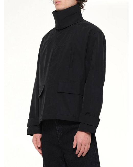 Entire studios Black Trench Jacket for men