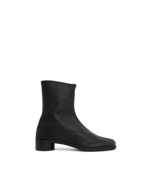 Maison Margiela Black Tabi Ankle 3Cm Boots, , 100% Leather for men